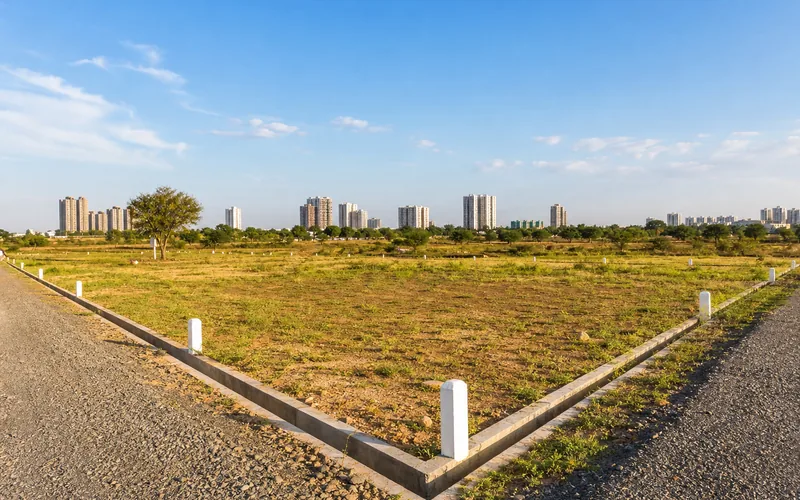 Clear-title open land available as property collateral